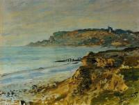 Monet, Claude Oscar - The Cliff at Sainte-Adresse
